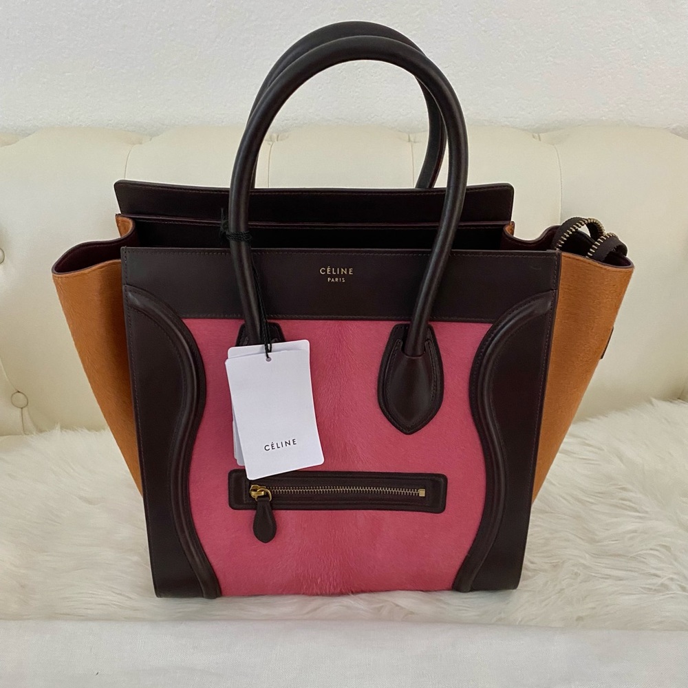 ❌SOLD❌ Celine Mini Limited Edition Tricolor Pony Hair New With Tags